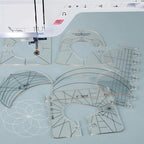 6pcs Multifunctional Patchwork Quilting Ruler Templates Set