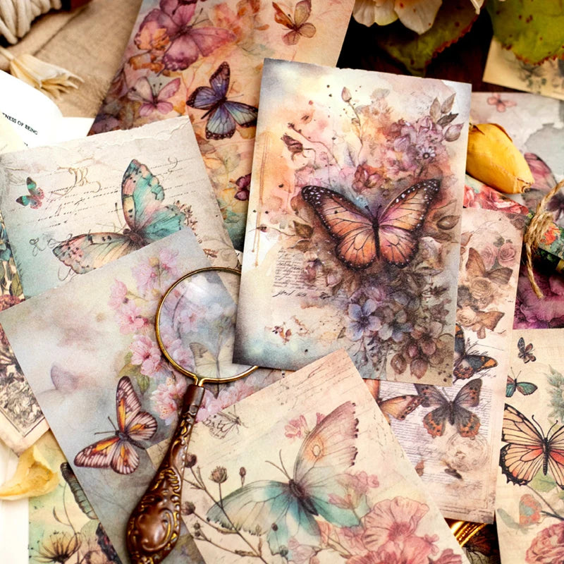 4 styles 100pcs/pack garden whisper series material book