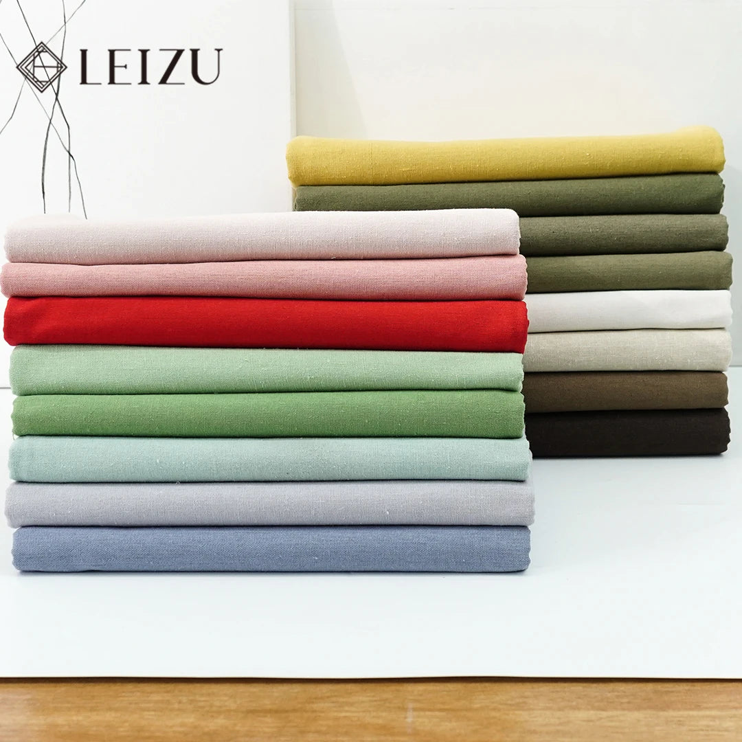 0.5m/1m/2m Faux Cotton Linen Fabric