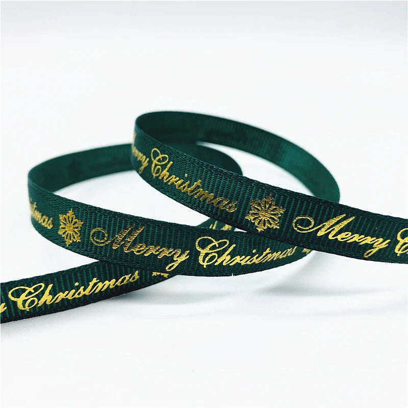 5yards/Lot 10mm Christmas Ribbon