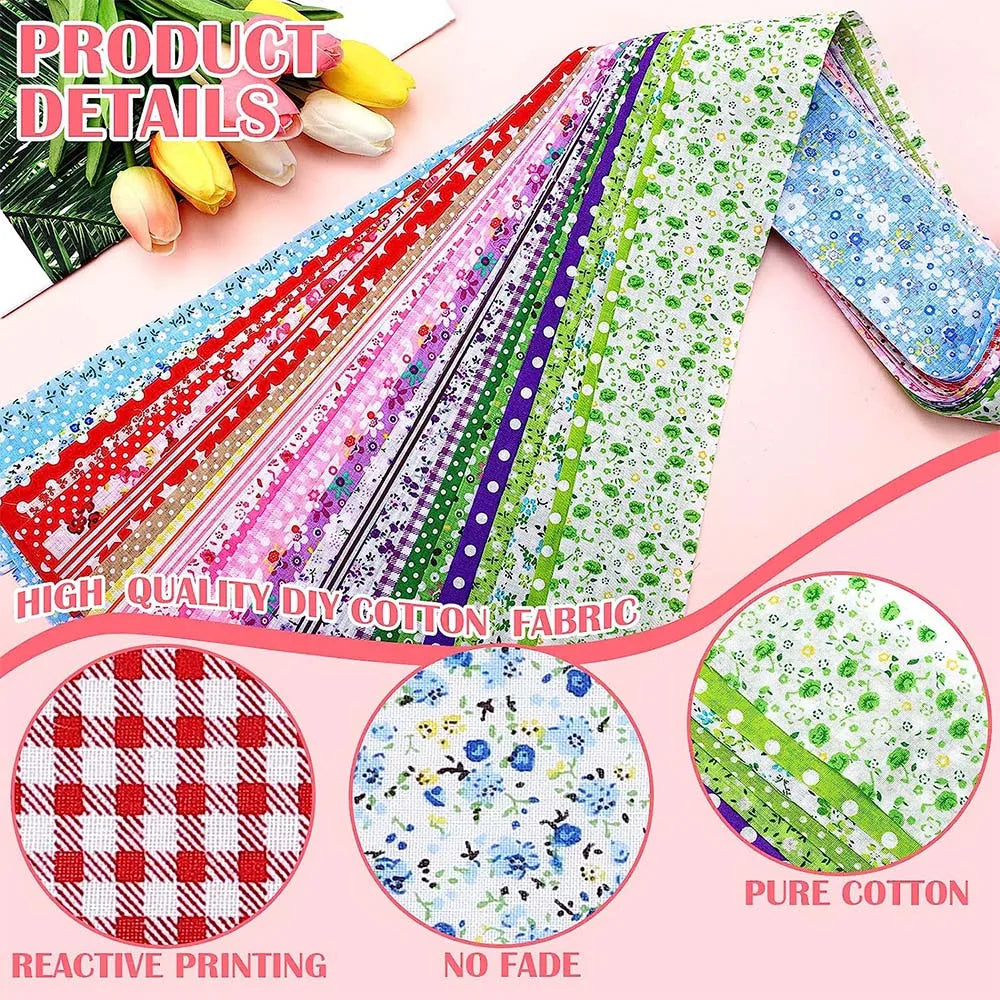 40Pcs Colorful Sewing Material Cotton