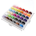 1 set 36 colors sewing thread pre-filled bobbins