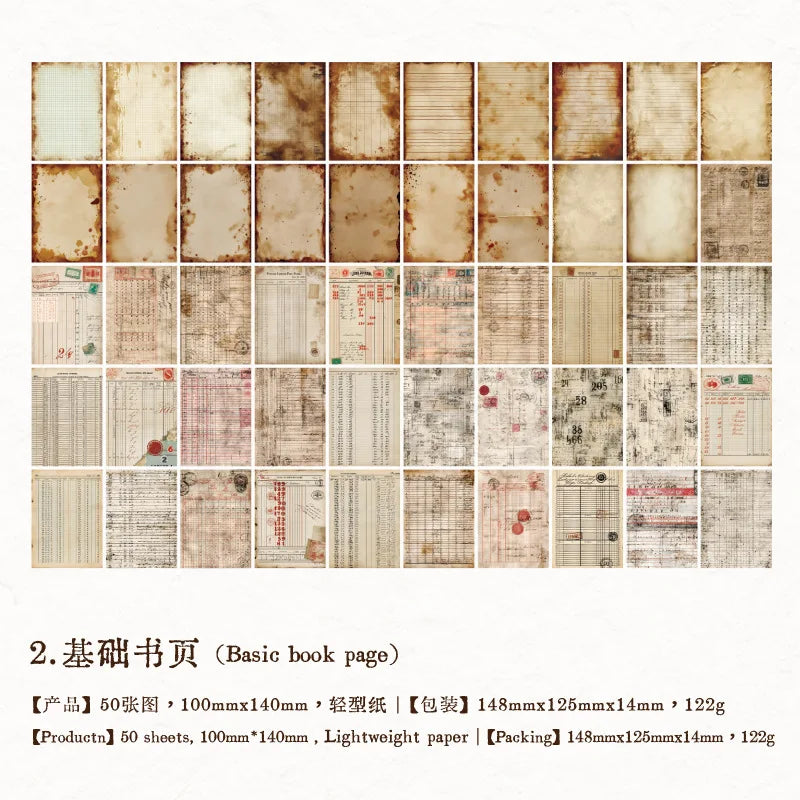 50sheets/lot Memo Pads Material Paper The Philosophy of Wind