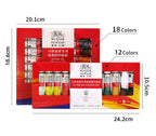 Professional 12/18/24 Colors 12 ML Tube Oil Paints