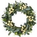 20 Inch Artificial Green Eucalyptus Leaf Wreath