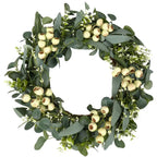 20 Inch Artificial Green Eucalyptus Leaf Wreath
