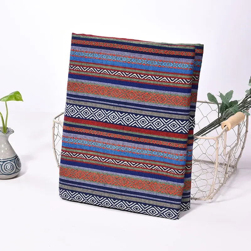 Dyed Ethnic Style Cotton Linen Fabric