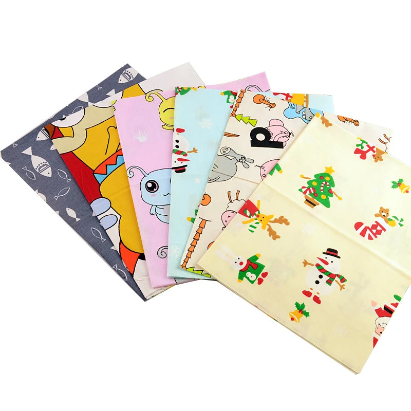 40/50*50cm 6-8 PCS Candy Color Floral Fat Quarter Fabric Bundles