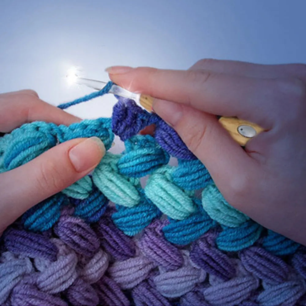 9-In-1 Luminous Led Needle USB Knitting Tool Kit