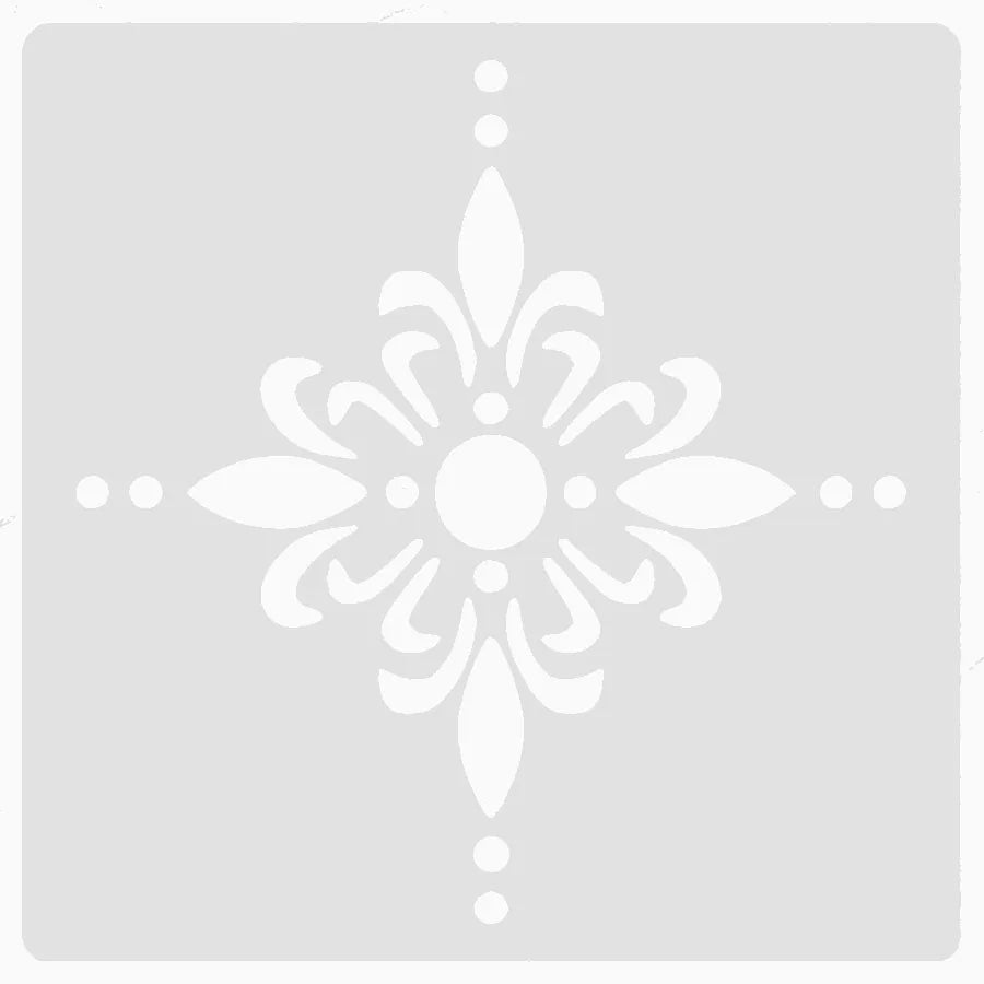 2-Pack 8x8in Reusable Painting Templates\