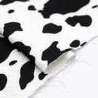 Cotton Twill Jeans Fabric Cow Printed