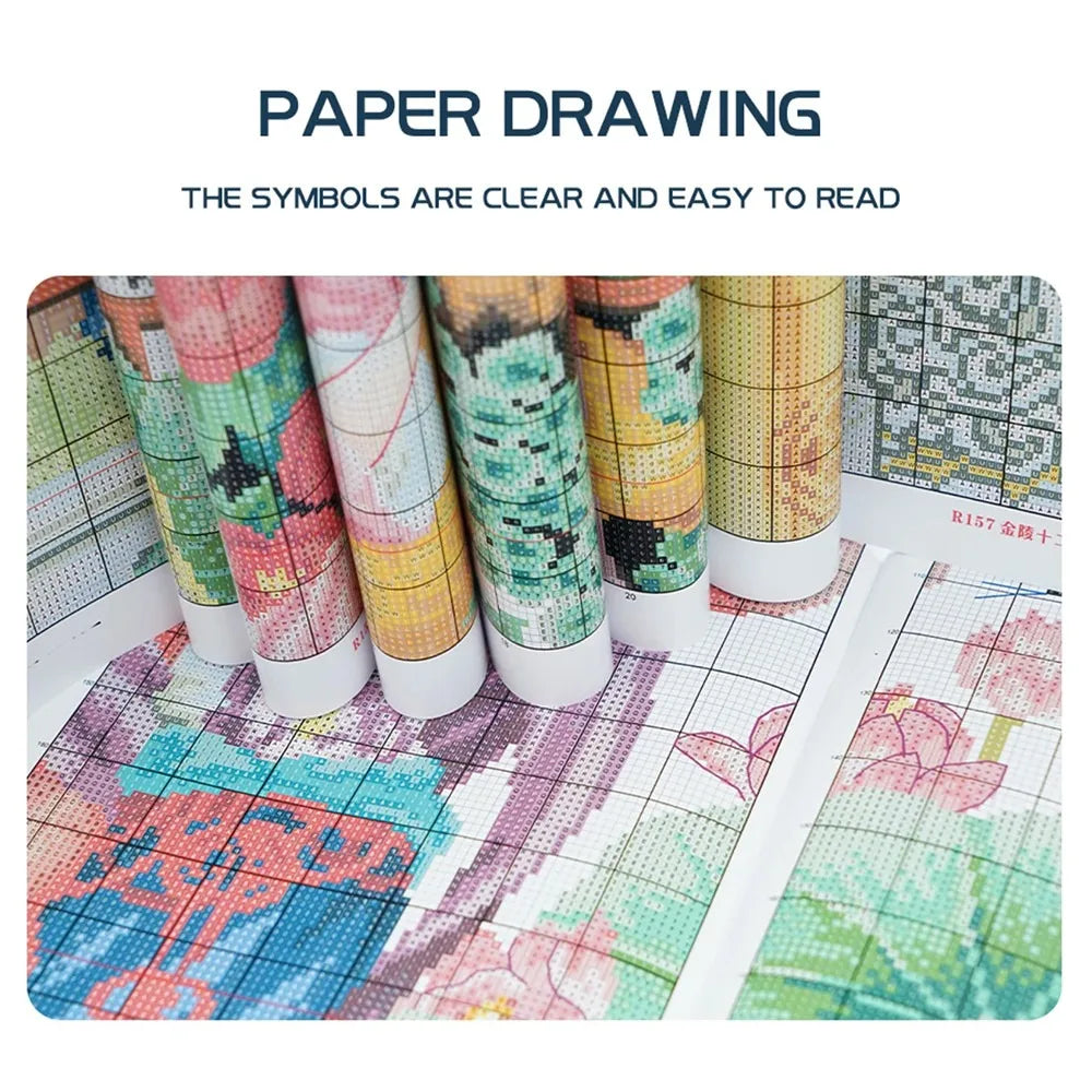 Soulgift News Pre-Printed Cross Stitch Kit