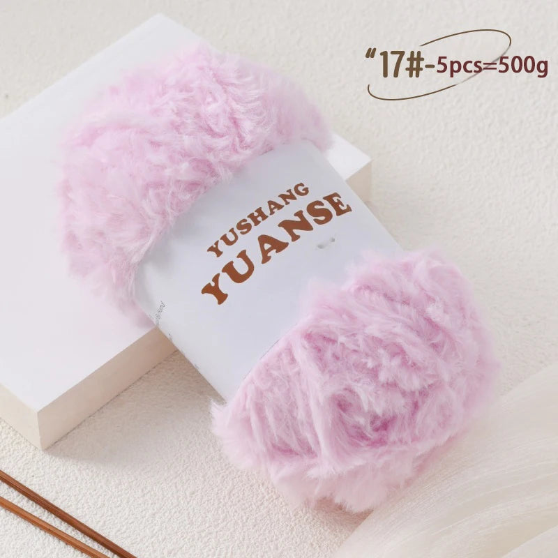 Faux Fur Yarn for Knitting