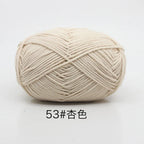 40-50g/Set 4ply Milk Cotton(80%) Knitting Yarn