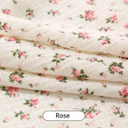 130*50CM Printed Pure Cotton Double-layer Crepe Fabric