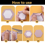100/200/300 Count Paper Piecing Shapes Hexagon Paper Piecing Templates