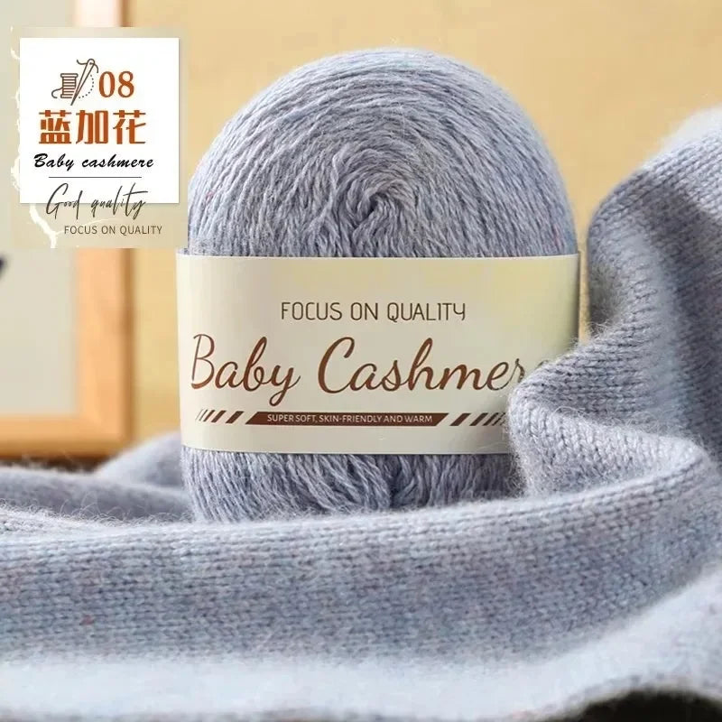 50g/roll Soft Wool Knitting Cashmere Long Thin Yarn