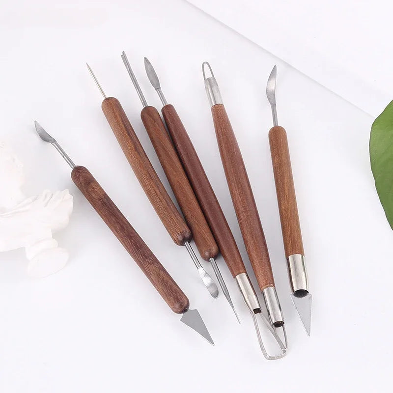 6-piece Pottery, Ceramic, Clay Sculpture Art Scraper Tool Set