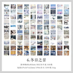 100 sheets/book, materials for seasonal scenery patterns