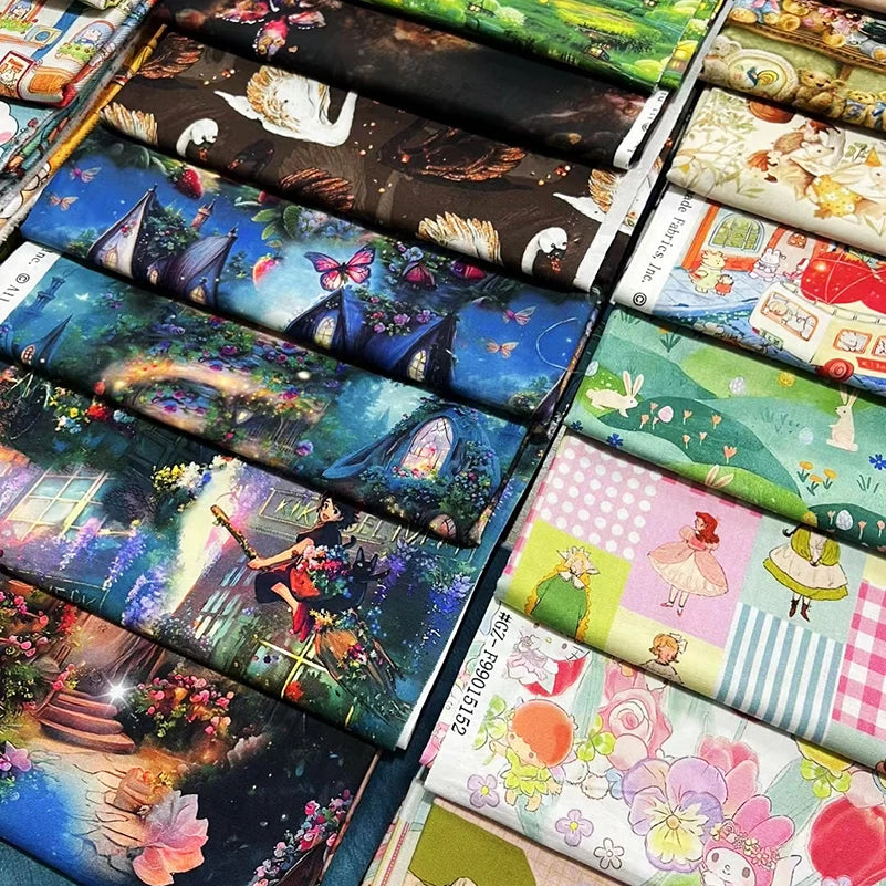 Cotton Fabric Digital Printing HD Fairy Tale 
