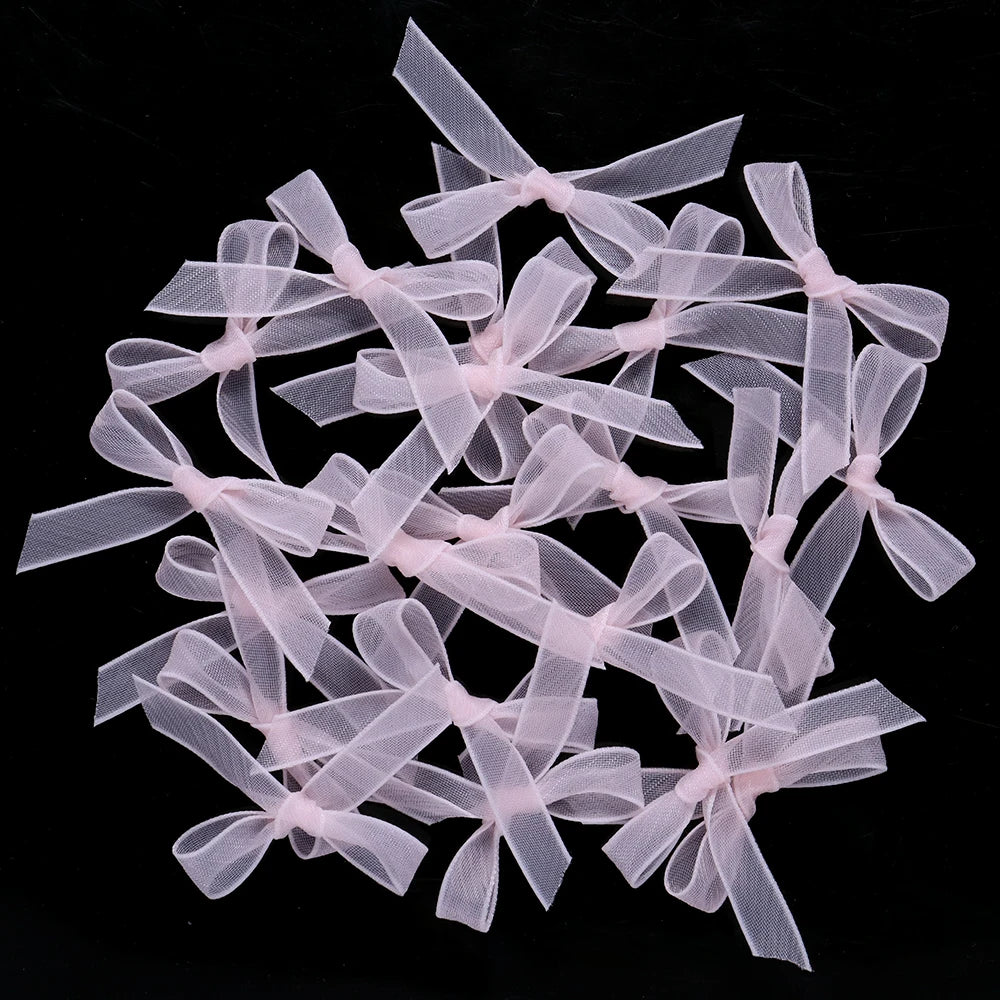 20pcs/lot Colorful Organza Mini Ribbon Bow