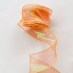 Rainbow Fishtail Ribbons Wave Edge Organza