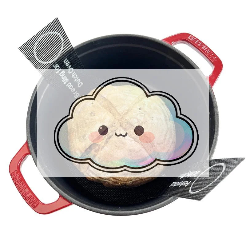 Perforated, Reusable Silicone Bread Sling for Sourdough Baking in Dutch Oven