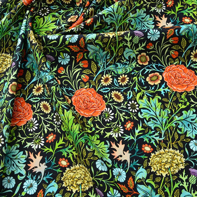 50x55/110cm Bohemian Style Motif, Quality Designer Cotton Fabrics