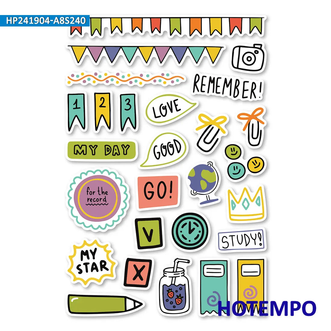 240Pieces Scrapbook To Do Plan