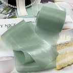 25 Yards 8CM Bright Smooth Yarn Ribbons