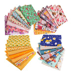 7 Pieces 9.8"X 9.8" (25cm X 25cm) Floral Printed Cotton Fabric Bundle