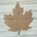 Maple Leaf Pattern Quilting Template