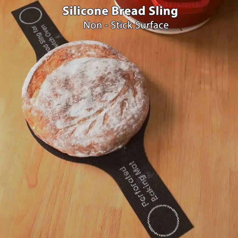 Perforated, Reusable Silicone Bread Sling for Sourdough Baking in Dutch Oven