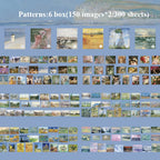 300pcs/pack Cute Stickers Film Paper