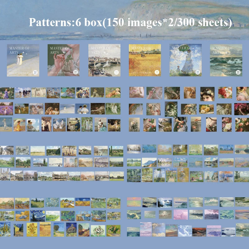 300pcs/pack Cute Stickers Film Paper