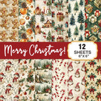 Prints Cardstock 160gsm Acid-free Decorative Christmas Scrapbook