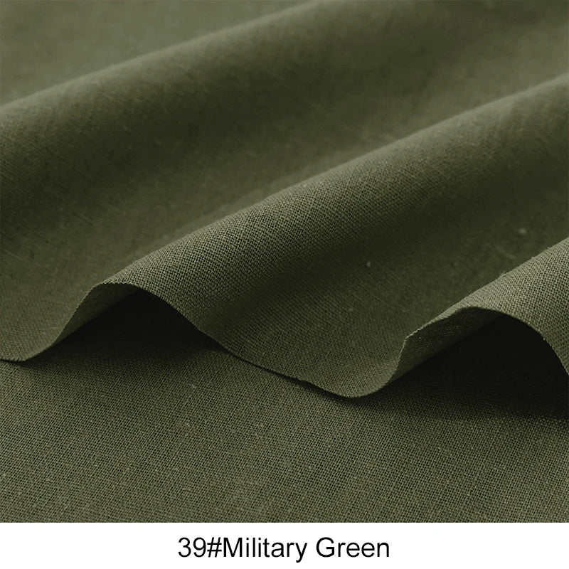 0.5m/1m/2m Faux Cotton Linen Fabric