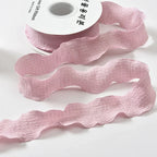 4CM 9 Meters/Roll Wrinkled Lace Edge Ribbons