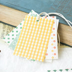 50pcs Kawaii Ins Memo Material Grid Texture Craft Paper