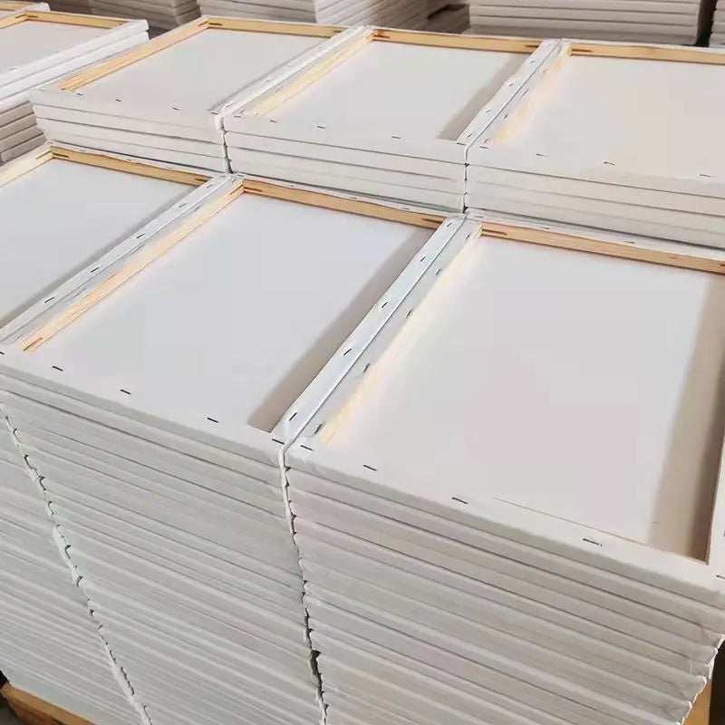 5pcs White Blank Square Artist Canvas