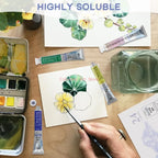 Marie's Artist Pearlescent Watercolor Painting Set 24 Colors