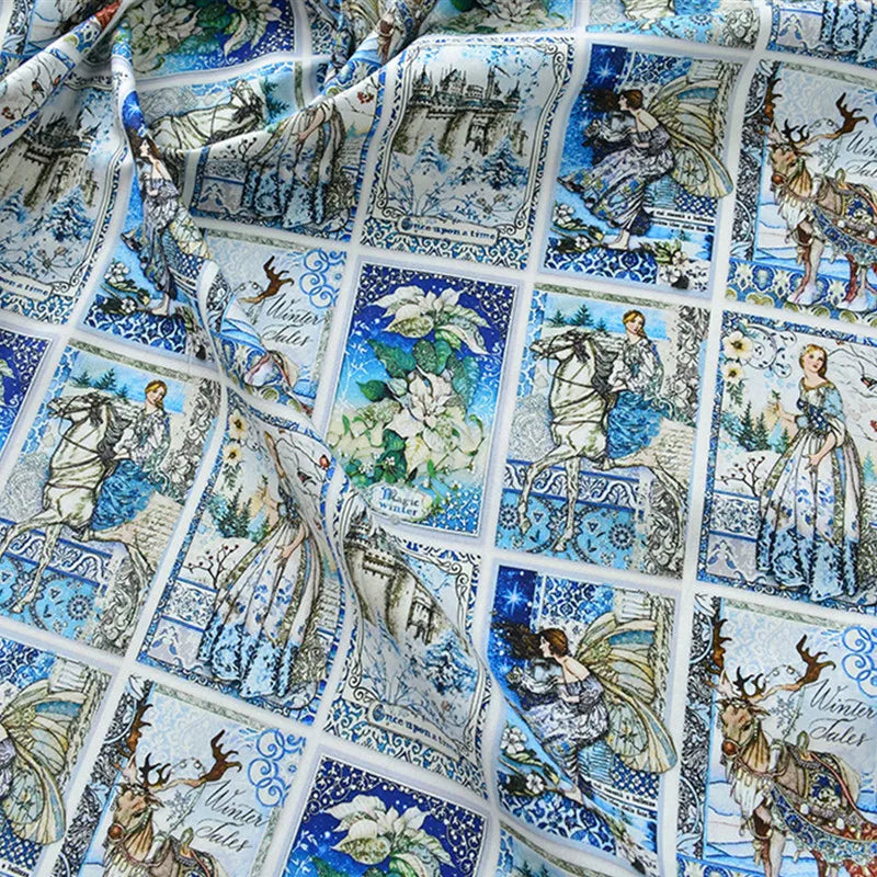 50x55/110cm Bohemian Style Motif, Quality Designer Cotton Fabrics