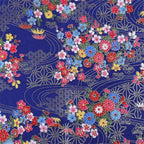 Japanese Style Kimono Bronzed Cotton Fabric