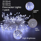 3/6/9M USB Power LED Firecracker String Lights Remote Control
