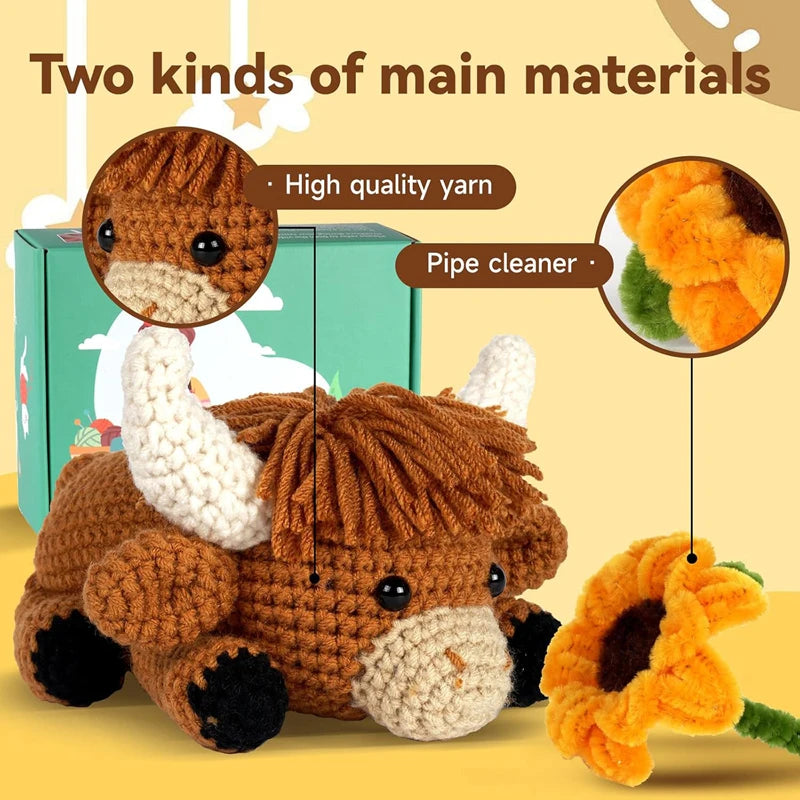 Crochet Kit Highland Cow