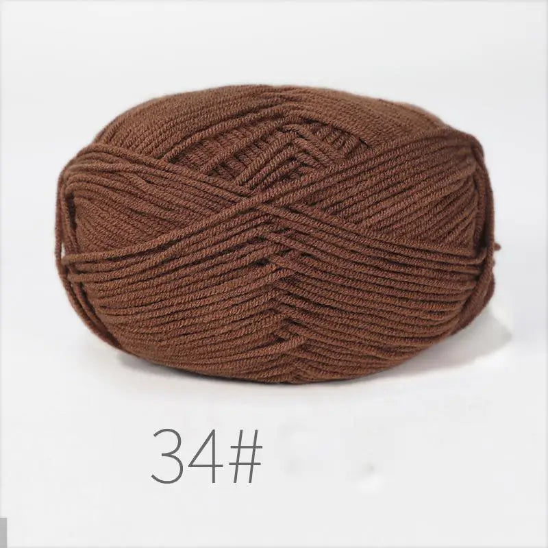 50g Milk Cotton Crochet Yarn 4ply