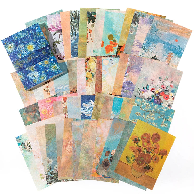 100Pcs/Pack Vintage Scrapbooking Decorative Paper