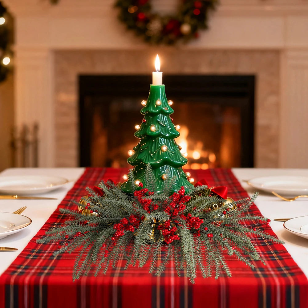 Frosted Artificial Christmas Wreaths