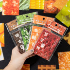 50sheets Memo Material Retro Food Pattern Craft Paper