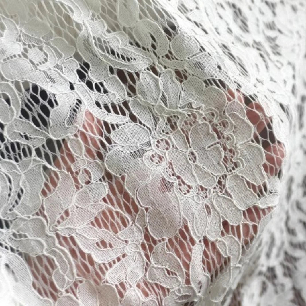 1.5M wide Cotton & Nylon Material Cord Lace Fabric